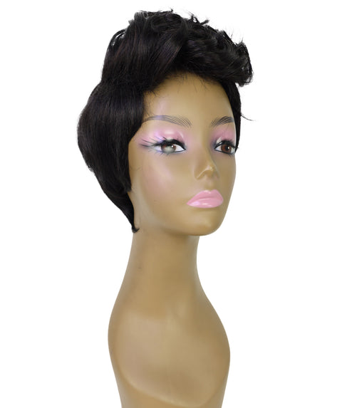 Pia Human Hair Blend Short Wavy Wig Effortless Waves with Soft Layers