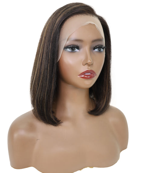 Sena 10.5-Inch Straight Human Hair Lace Wig | 100% Human Hair, 6x13 HD Lace Front | Natural Soft & Sleek for Effortless Style
