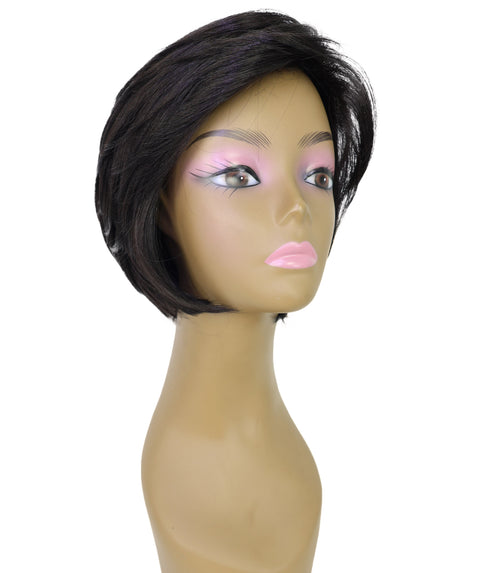 Kettcia Sleek Layered Cut with Face-Framing Style Straight Short Bob Wig