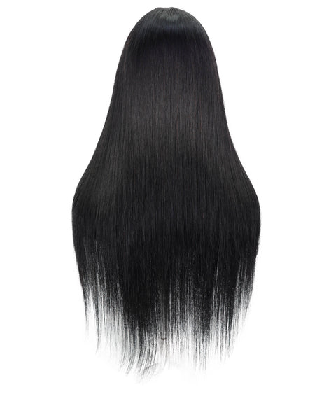 Sefina 28-Inch Straight Human Hair Lace Wig | Pre-Plucked Hairline, Glueless, Soft & Silky for Everyday Wear
