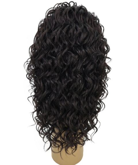 ARIANNA -20 Inch Easy Slip-On Curly Half Wig With Drawstring Natural-Look