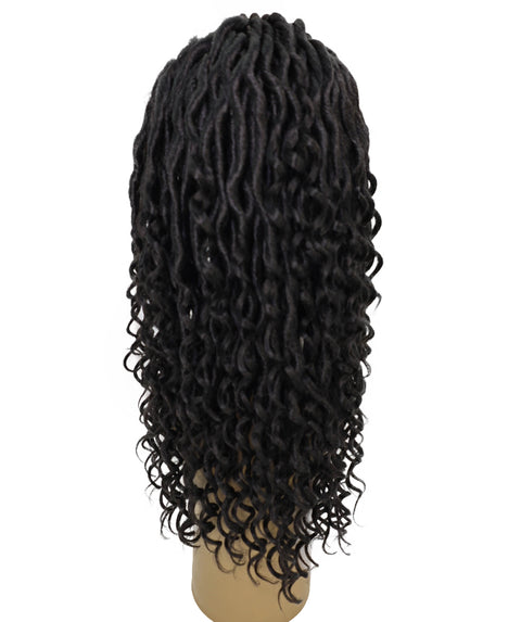NEKA 21-Inch Long Twist Spiral Curl Wig with Headband