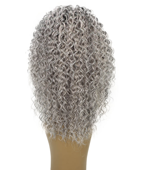 Oluchi Natural Texture Synthetic Shoulder Length Curly Half Wig with Hairband