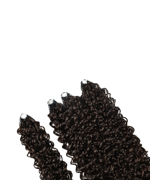 LUXLUXE Hawaiian Synthetic Crochet Hair Extensions – 14" 85g, 18" 110g, 22" 132g  Pre Separated 100 Strands Feather Hairpiece for Curly Protective Styles
