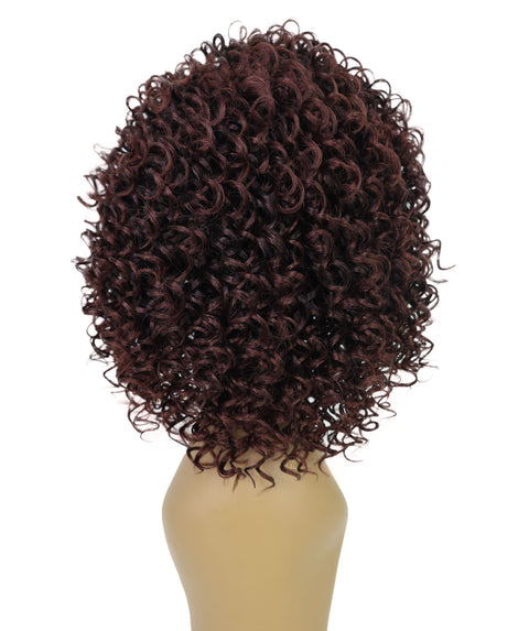 Binta 15.5 in Slip-On Afro-Style Half Wig with Voluminous Curls