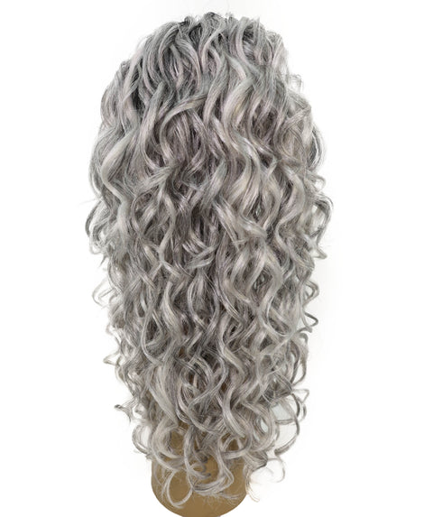ARIANNA -20 Inch Easy Slip-On Curly Half Wig With Drawstring Natural-Look