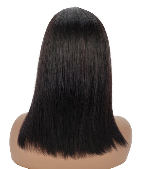 Sade 14.5-Inch Straight Human Hair Lace Wig | 100% Human Hair, Glueless 4x13 HD Lace | Natural Soft & Sleek for Everyday Elegance
