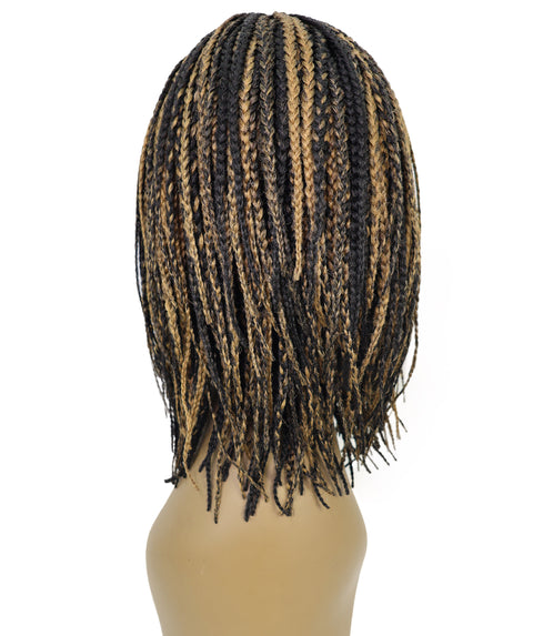Nikita Women's Elegant Side-Part Short Micro Braided Wig