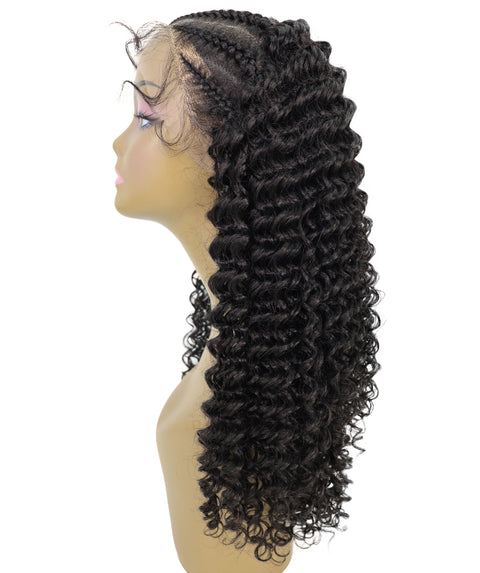 Leilani Lace Front Braided Curly Wig