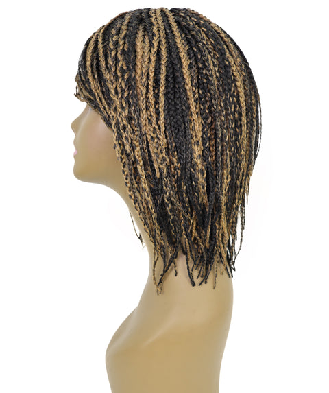 Nikita Women's Elegant Side-Part Short Micro Braided Wig