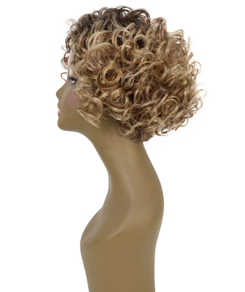 Elli Stylish Corkscrew Short Curly Wig in Volume Rich Layers