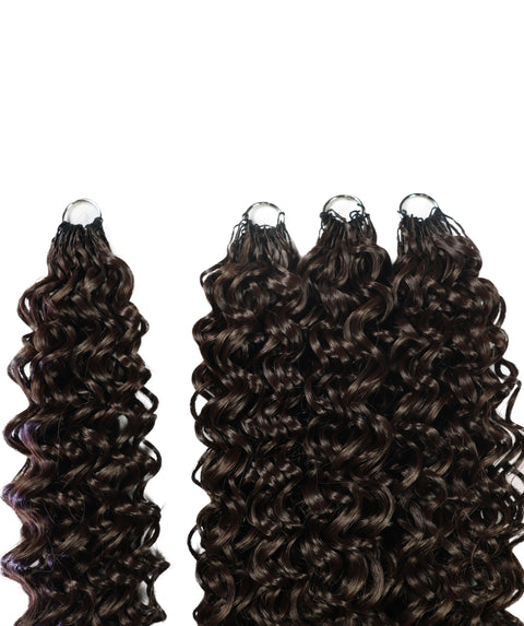 LUXLUXE Hawaiian Synthetic Crochet Hair Extensions – 14" 85g, 18" 110g, 22" 132g  Pre Separated 100 Strands Feather Hairpiece for Curly Protective Styles