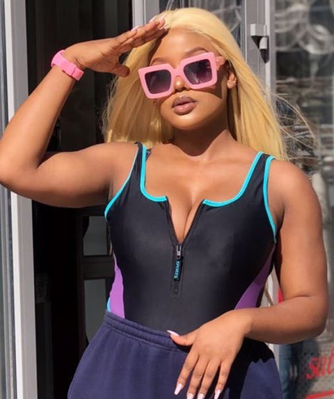 Yoko Light Blonde Curly Lace Front Wig