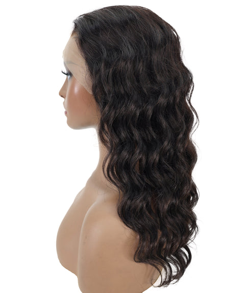 Nywele 18-Inch Curly Human Hair Lace Wig 6x13 HD Lace Front, Glueless & Natural | Soft, Voluminous Curls for Effortless Beauty