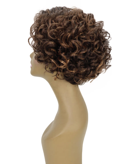 Elli Stylish Corkscrew Short Curly Wig in Volume Rich Layers