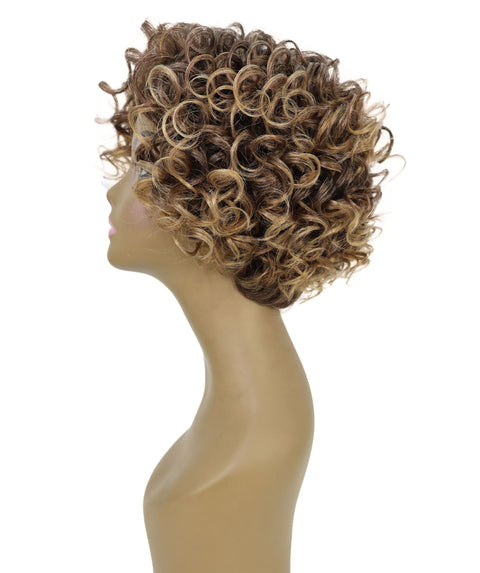 Elli Stylish Corkscrew Short Curly Wig in Volume Rich Layers