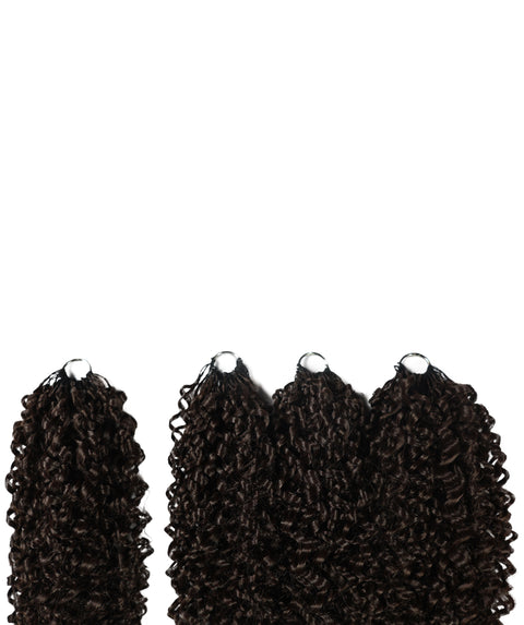 LUXLUXE Burmese Synthetic Crochet Hair Extensions – 14" 85g, 18" 110g, 22" 132g Pre Separated 100 Strands Feather Hairpiece for Soft Curly Protective Styles