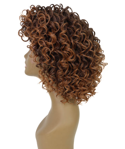 Makena Human Hair Wig Soft, Voluminous Short Curly Wig with Natural Texture