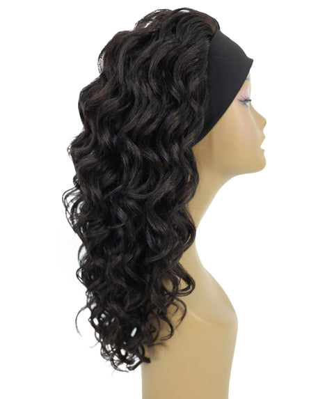 ARIANNA -20 Inch Easy Slip-On Curly Half Wig With Drawstring Natural-Look
