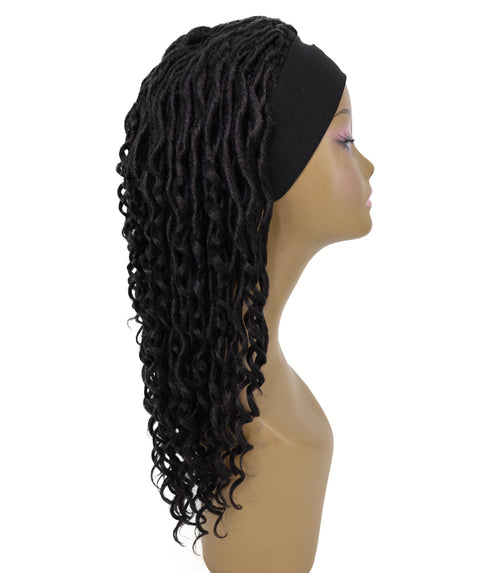 NEKA 21-Inch Long Twist Spiral Curl Wig with Headband