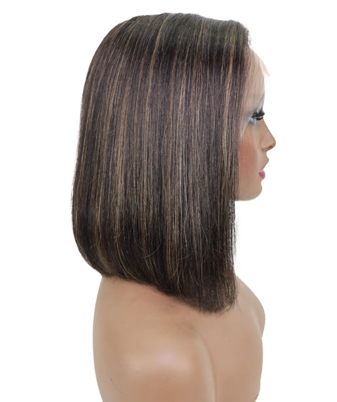 Sena 10.5-Inch Straight Human Hair Lace Wig | 100% Human Hair, 6x13 HD Lace Front | Natural Soft & Sleek for Effortless Style