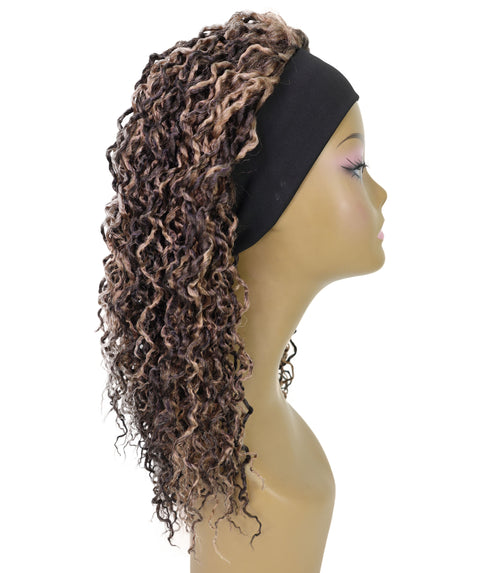 Zoraida Shoulder-length Slip-On Curly Half Wig with Layered Twist Spiral Curls