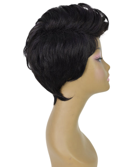 Pia Human Hair Blend Short Wavy Wig Effortless Waves with Soft Layers