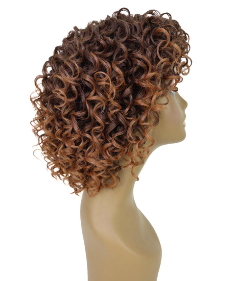 Makena Human Hair Wig Soft, Voluminous Short Curly Wig with Natural Texture
