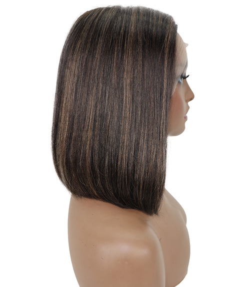 Sena 10.5-Inch Straight Human Hair Lace Wig | 100% Human Hair, 6x13 HD Lace Front | Natural Soft & Sleek for Effortless Style