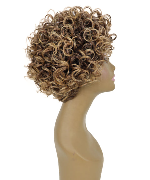 Elli Stylish Corkscrew Short Curly Wig in Volume Rich Layers