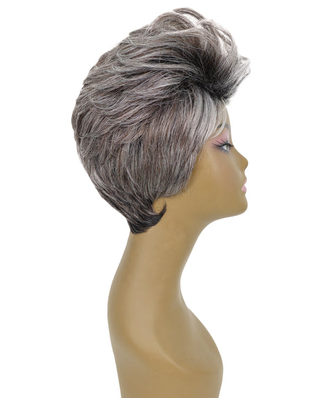 Pia Human Hair Blend Short Wavy Wig Effortless Waves with Soft Layers