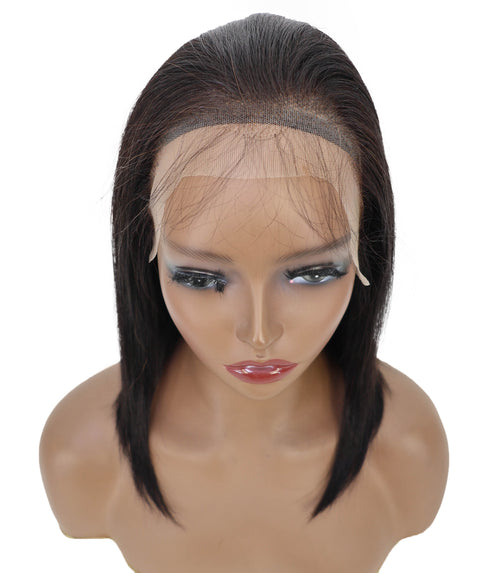 Sade 14.5-Inch Straight Human Hair Lace Wig | 100% Human Hair, Glueless 4x13 HD Lace | Natural Soft & Sleek for Everyday Elegance
