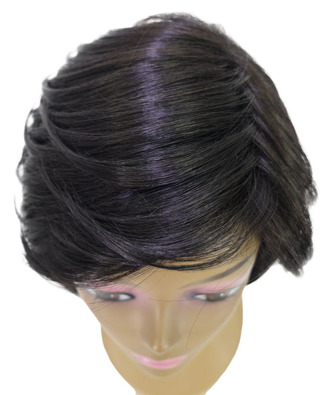 Kettcia Sleek Layered Cut with Face-Framing Style Straight Short Bob Wig