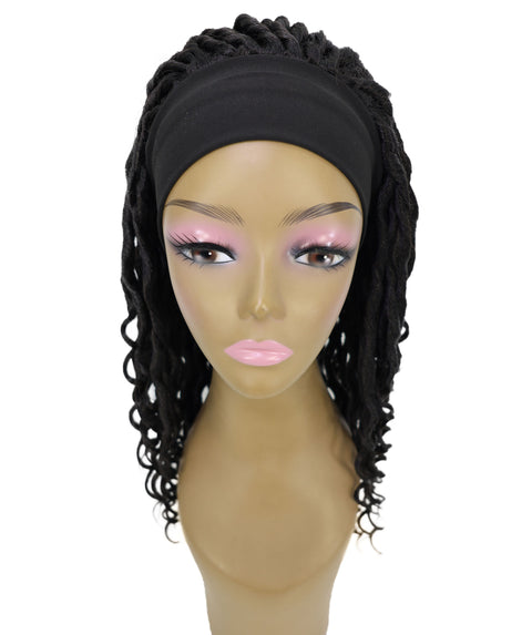 NEKA 21-Inch Long Twist Spiral Curl Wig with Headband