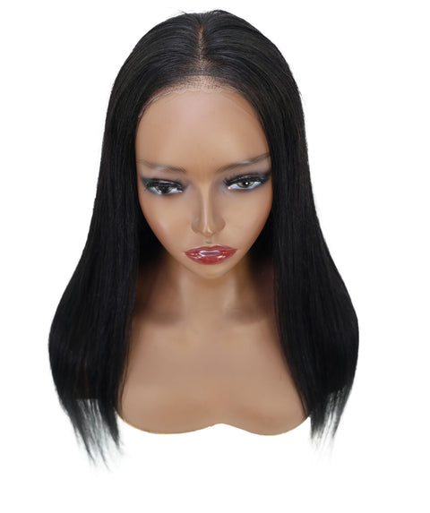 Sefina 28-Inch Straight Human Hair Lace Wig | Pre-Plucked Hairline, Glueless, Soft & Silky for Everyday Wear
