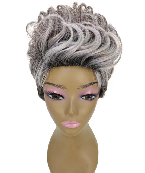 Pia Human Hair Blend Short Wavy Wig Effortless Waves with Soft Layers
