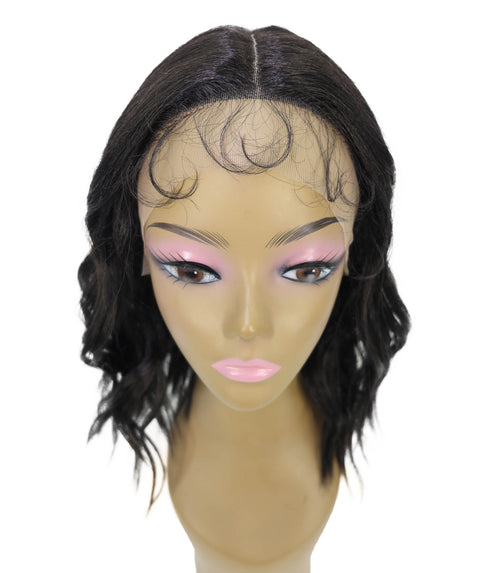 Ginna Mid-Length Wavy 13.5 inch Wig Natural-Looking Waves with Defined Center Part