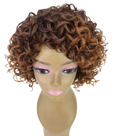 Makena Human Hair Wig Soft, Voluminous Short Curly Wig with Natural Texture