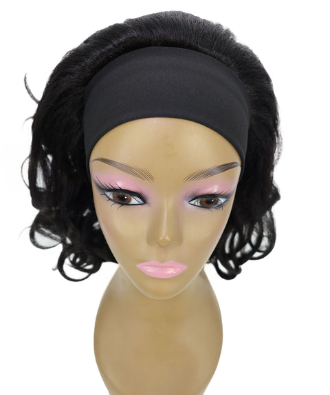 Kailana Shoulder-Length 13 Inch Curly Headband Half Wig for Women