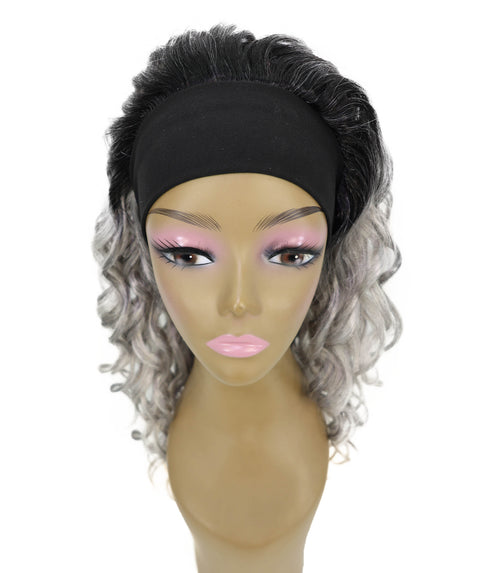 ARIANNA -20 Inch Easy Slip-On Curly Half Wig With Drawstring Natural-Look