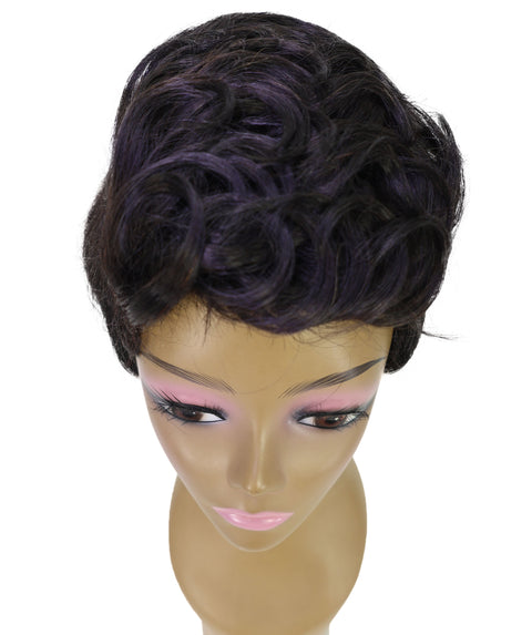 Pia Human Hair Blend Short Wavy Wig Effortless Waves with Soft Layers