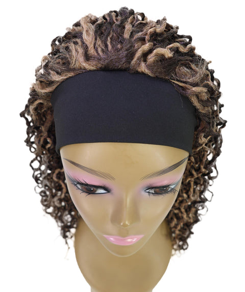 Zoraida Shoulder-length Slip-On Curly Half Wig with Layered Twist Spiral Curls
