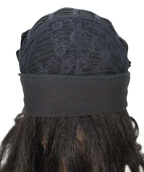 Kailana Shoulder-Length 13 Inch Curly Headband Half Wig for Women