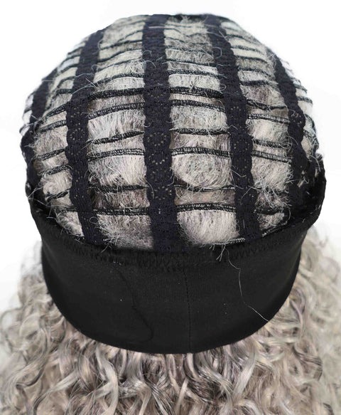 Oluchi Natural Texture Synthetic Shoulder Length Curly Half Wig with Hairband