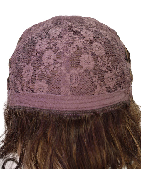 Esela Shoulder-Length Soft Flowing Waves with Natural Volume Human Hair Blend Wig