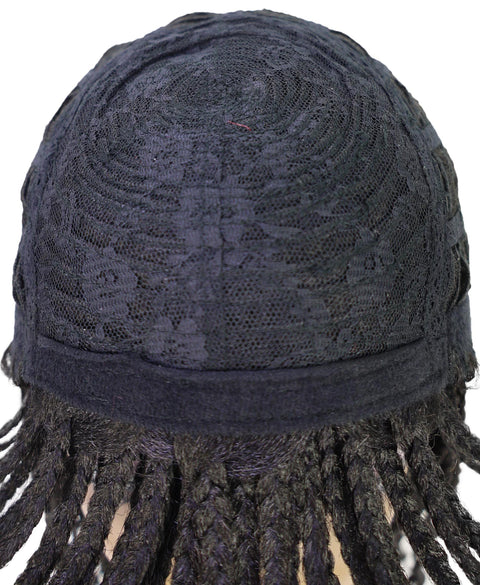 Merlene Shoulder-Length full wig Braided Curly with Box Braid Texture Bob Wig