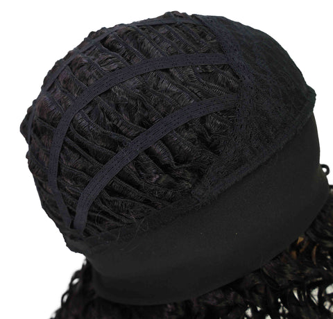 Binta 15.5 in Slip-On Afro-Style Half Wig with Voluminous Curls