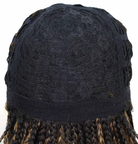 Nikita Women's Elegant Side-Part Short Micro Braided Wig