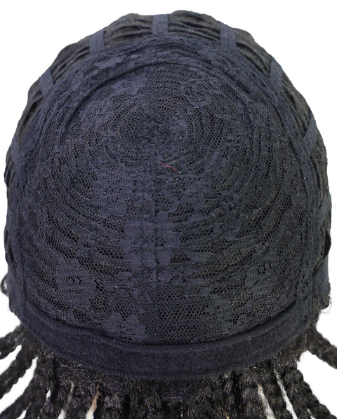 Merlene Shoulder-Length full wig Braided Curly with Box Braid Texture Bob Wig