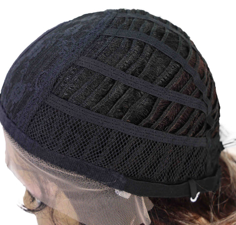 Ginna Mid-Length Wavy 13.5 inch Wig Natural-Looking Waves with Defined Center Part